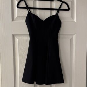 Zara Flare Adjustable Black Mini Dress